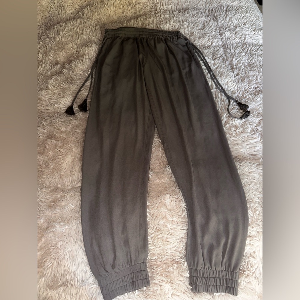 Original Elie  Tahari silk pants with tassels